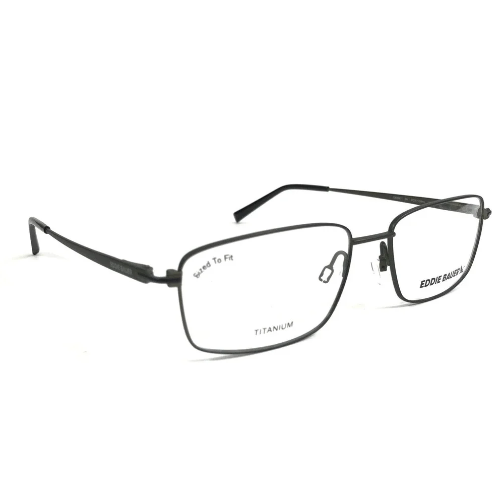 Eddie Bauer Eyeglasses Frames EB32087 GN Green Full Rim Titanium 57-17-150
